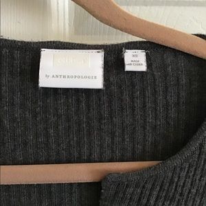 Anthropologie long v neck sweater